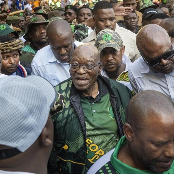 Ex-South African leader Zuma, now a ruling party critic, is disqualified from next week's election
